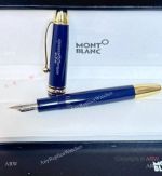 New 2024 Montblanc Meisterstuck the Origin Collection Fountain 149 Blue-Gold